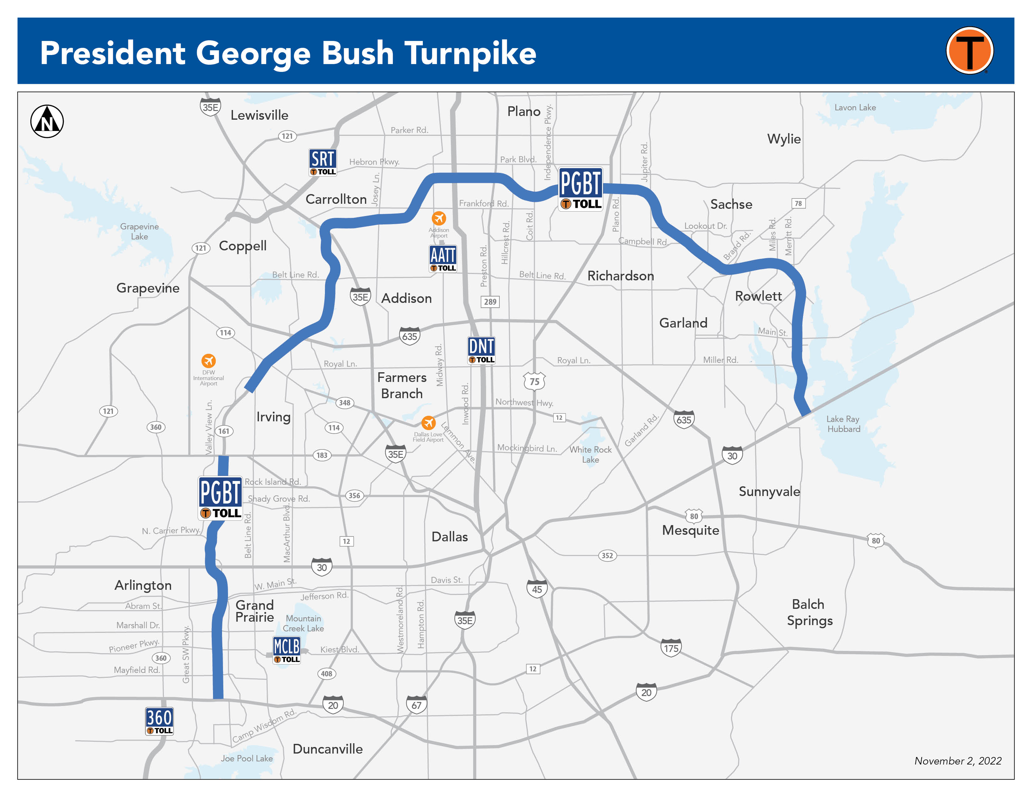 President Bush Turnpike (PGBT) NTTA